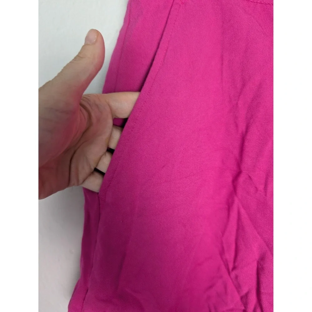 Old Navy Sleep Shorts Mens L Pink Viscose Elastic Waist Pockets Lightweight